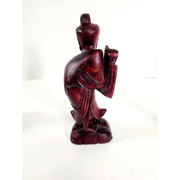 3 x Oriental Wooden Carvings - Chinese Fisherman Mid 1900's - Picture 10 of 16